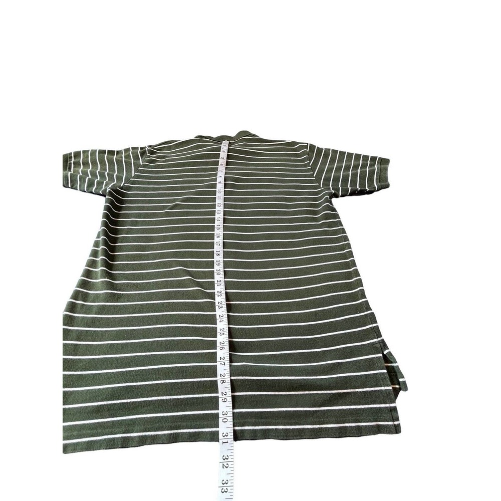 VTg Polo Ralph Lauren Shirt XL Green Stripe Men's Short Sleeve Golf Logo - Picture 5 of 6